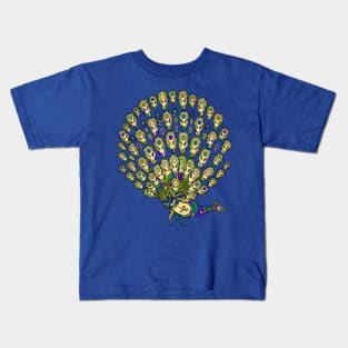 colorful peacock feather Kids T-Shirt